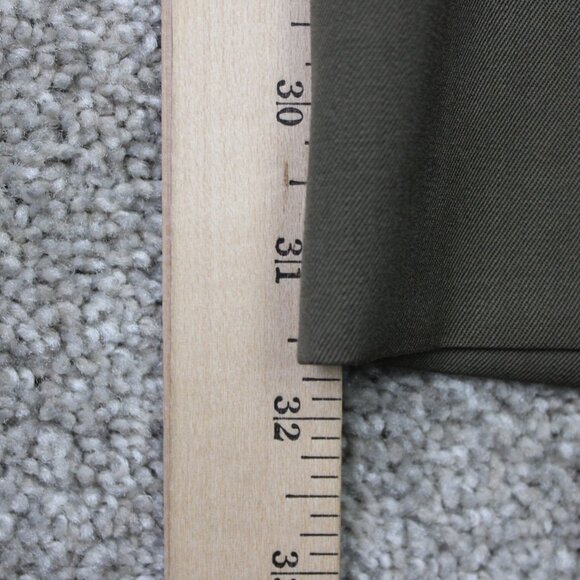 Brooks Brothers 1818 Dress Pants Mens 36x32 Beige Madison 100% Wool Flat Front - Picture 4 of 12